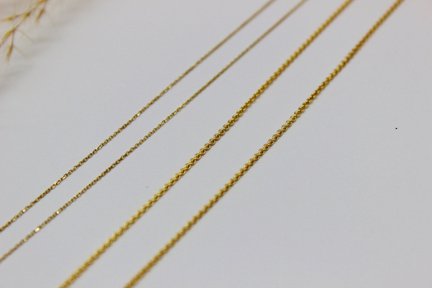 Rund Anker Kette aus 585/ 14k Gelbgold & Rotgold