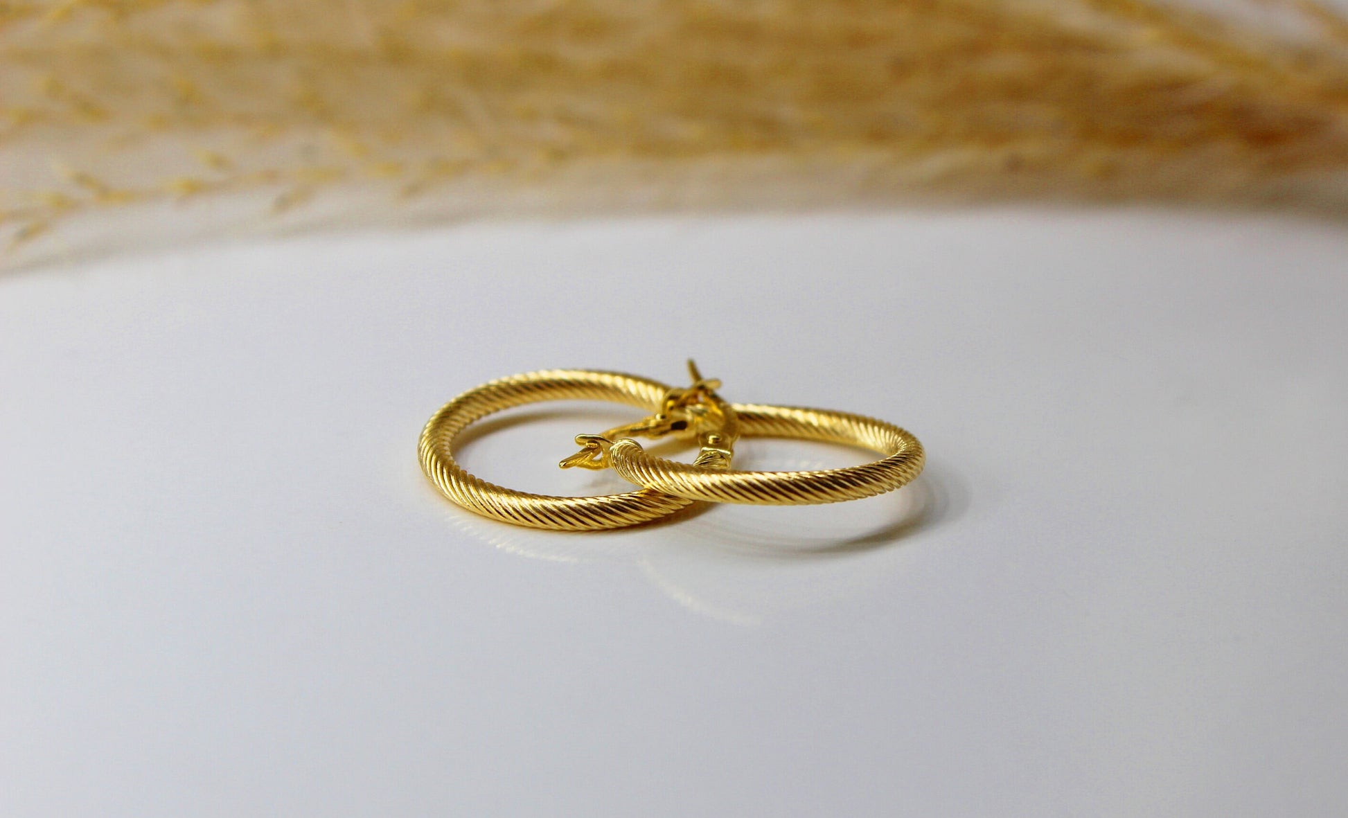 Kordel Creolen in 585 Gelbgold